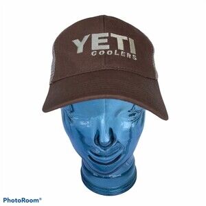YETI Coolers Hat Trucker Mesh Back Snapback Cap Embroidered Logo Adjustable F/S